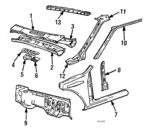 1316824 - : 1984-1995 Volvo - Water Shield for Volvo: 740, 760, 940, 960 Image