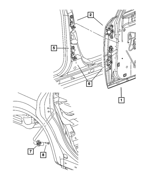 Rear Door for 2005 Dodge Magnum #1