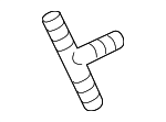 11721439973 - Engine: Vacuum Hose T-Connector for BMW Image