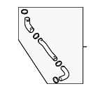 282723L110 - Cooling System: Lower Press Tube for Genesis: G80, G90 Image