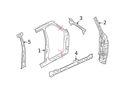 Center Pillar for 2015 Ford Expedition #0