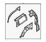 76750EA430 - Body: Wheelhouse Assembly for Nissan Image