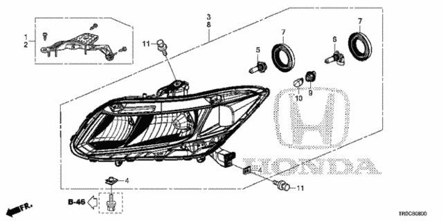 Headlight for 2015 Honda Civic #0