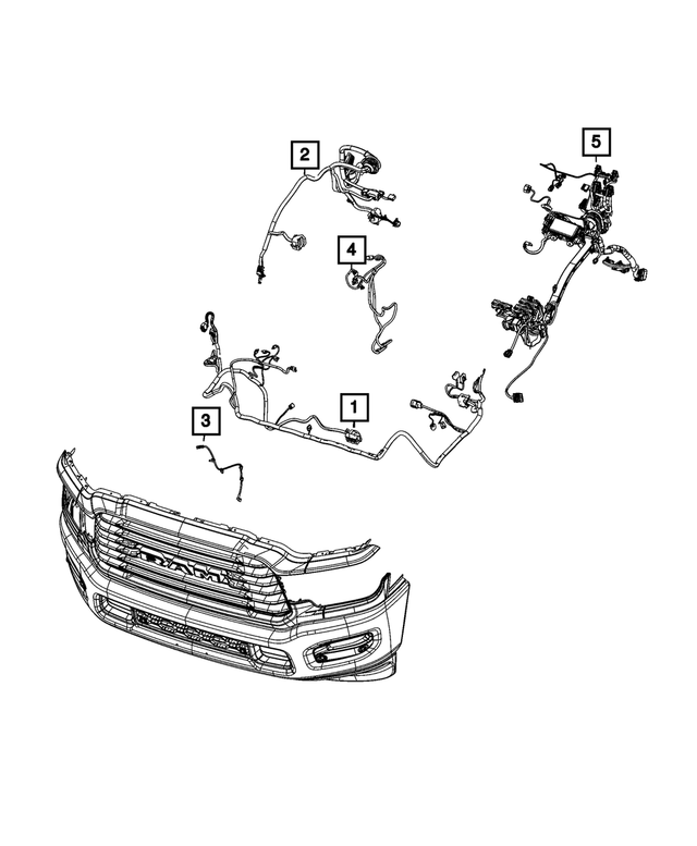 68520142AB - : Dash Left Wiring for Mopar Image