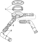E6SZ9600B - Engine: Air Cleaner Assembly for Ford: Mustang, Thunderbird | Lincoln: Continental, Mark VII | Mercury: Capri, Cougar Image