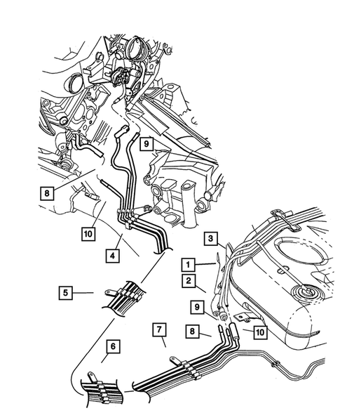 Fuel Lines for 2001 Dodge Intrepid #0