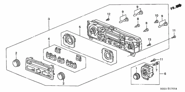Heater Control (Auto) for 2000 Honda Odyssey #0