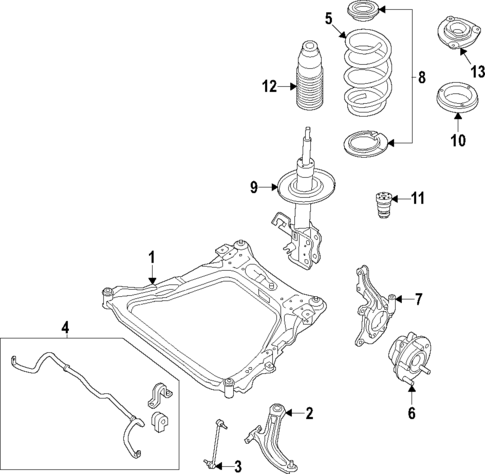 Suspension Components for 2024 INFINITI QX60 #1