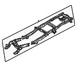 GC3Z5005DD - Body: Frame Assembly for Ford: F-250 Super Duty, F-350 Super Duty Image
