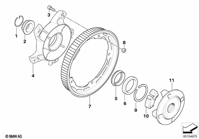 33411128346 - : Lock Ring - 72X2.5 for BMW-Motorrad Image