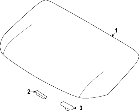 Glass & Hardware - Back for 2025 Hyundai Ioniq 6 #0