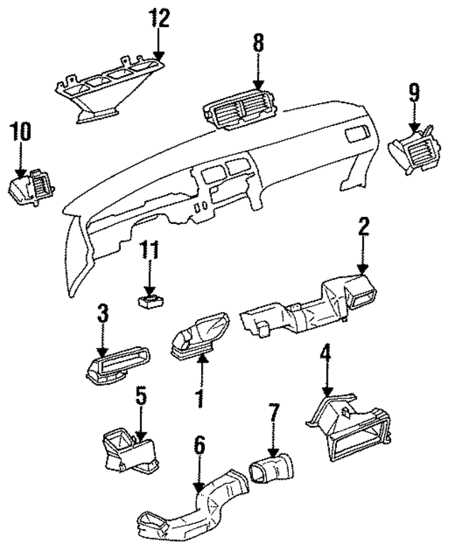 5584634010 - Body: Duct for Toyota Image