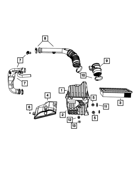 Crankcase Ventilation for 2007 Chrysler Sebring #0
