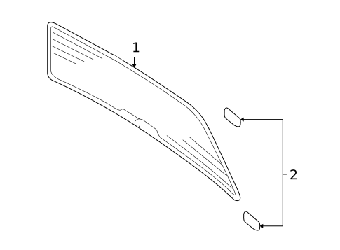 Glass - Lift Gate for 2011 Audi A6 Quattro #0