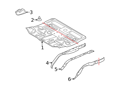 Rear Floor & Rails for 2007 Land Rover Range Rover Sport #0