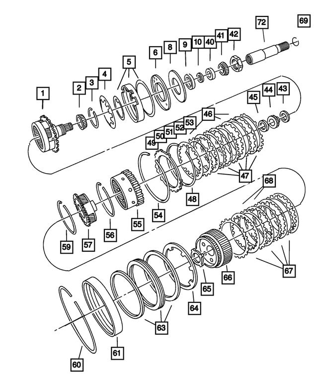 5280020 - Automatic Transmission 4 Speed: Carrier Bearing Shim for Mopar Image