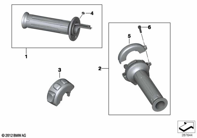 61317714238 - Maintenance &amp; Technology: Throttle Grip for BMW-Motorrad Image