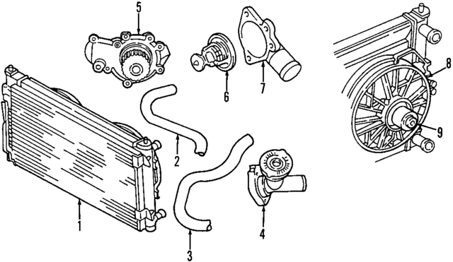 4596399AA - Cooling System: Radiator for Mopar Image