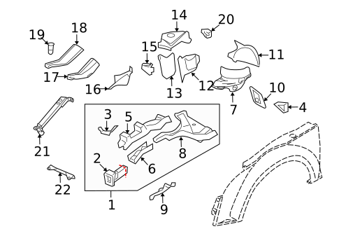 Structural Components & Rails for 2012 Audi TT RS Quattro #0