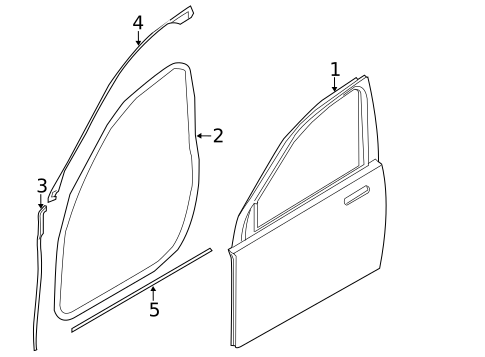 Door & Components for 2013 BMW ActiveHybrid 7 #0
