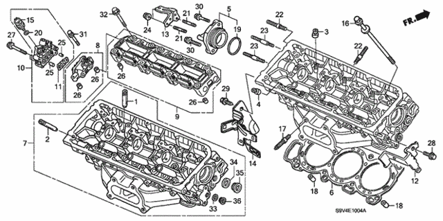 Rear Cylinder Head ('06-) (2WD) for 2007 Honda Pilot #0