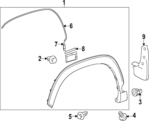 Exterior Trim - Fender for 2023 Toyota Corolla Cross #0