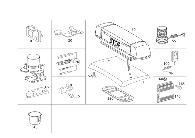 2038206026 - Electrical System: Control Unit for Mercedes-Benz: C230, C240, C280, C32 AMG, C320, C350, C55 AMG Image image