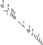 26044385 - Driveline &amp; Axles: Cv Joint Boot Kit for Buick: LeSabre, Park Avenue | Cadillac: DeVille, Eldorado, Seville | Oldsmobile: 88, 98, Aurora, LSS | Pontiac: Bonneville Image