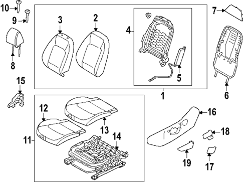 Driver Seat Components for 2025 Kia K4 #0