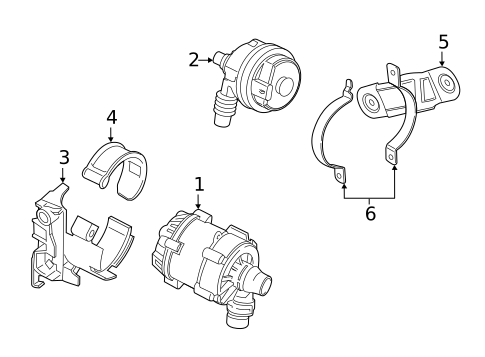 Water Pump for 2020 BMW 540i #1
