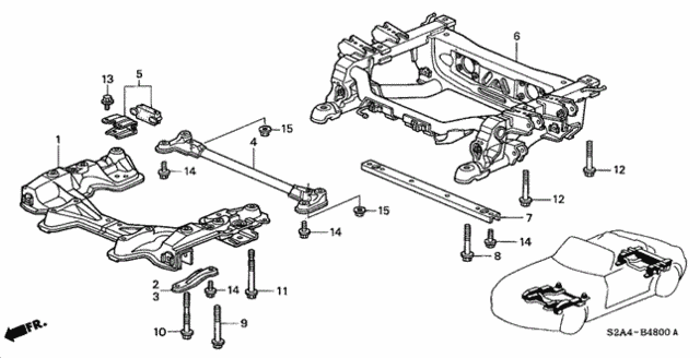 Cross Beam for 2007 Honda S2000 #0