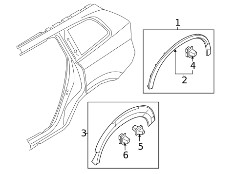 Exterior Trim - Quarter Panel for 2019 Volvo XC90 #0