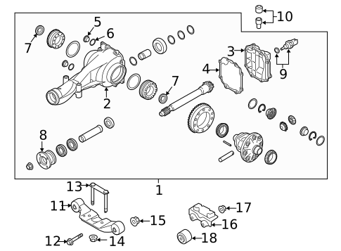 Axle & Differential for 2024 Subaru Ascent #0