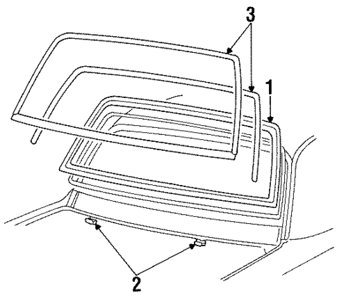Reveal Moldings for 1994 Lincoln Town Car #1