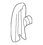 72111815734 - Body: Seat Belt Guide for BMW: 525i, 528i, 530i, 540i, M5 Image