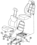 JF771L5 - Interior Trim: Seat Cushion Shield, Left for Mopar Image