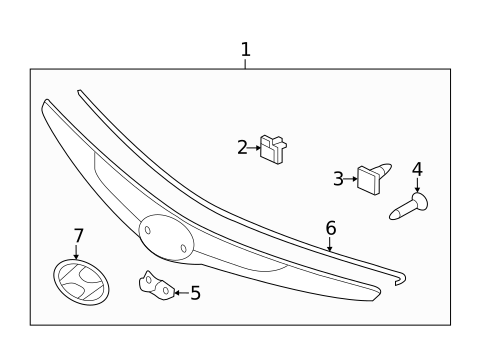 Exterior Trim - Hood for 2011 Hyundai Sonata #0