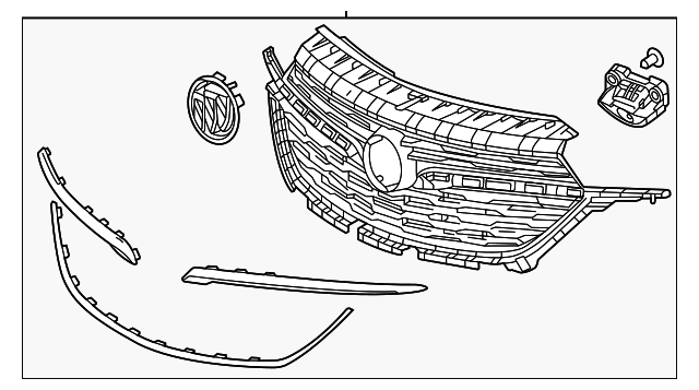 42763175 - Front Grille 2020-2023 Buick Encore GX | GM Parts Warehouse