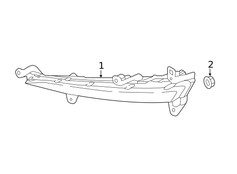 Daytime Running Lamp Components for 2017 Genesis G90 #0