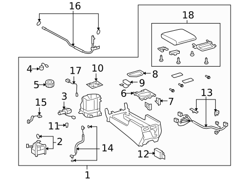 Console for 2009 Toyota Land Cruiser #2