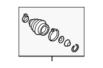 5QM498203 - Driveline &amp; Axles: Cv Joint Boot Kit for Volkswagen Image
