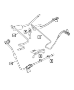 68171666AA - Fuel and Accelerator Pedal: Tube Clip for Mopar Image