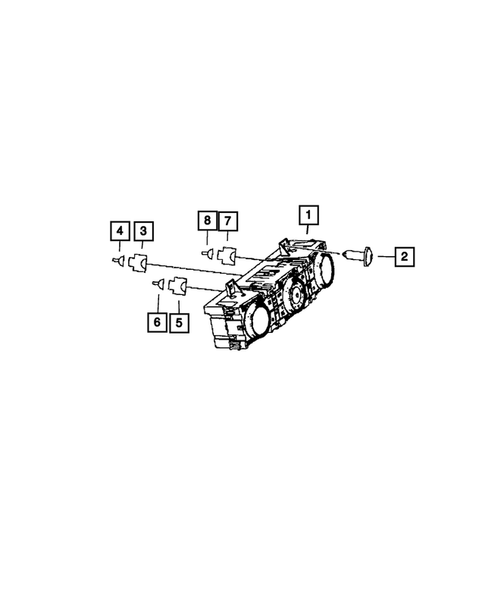 Air Conditioner and Heater Controls for 2009 Dodge Sprinter 2500 #1