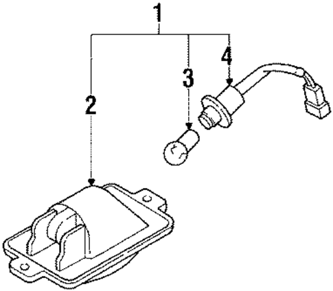 License Lamps for 1989 Nissan Maxima #0