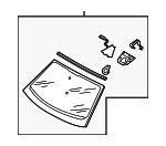 83A845099HNVB - : Windshield for Audi: Q3 Image