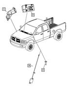 4589687AA - Electrical: Underhood Switch for Dodge: Caliber, Charger, Ram 1500, Ram 2500, Ram 3500 | Jeep: Compass, Patriot | Ram: 1500, 2500, 3500 Image