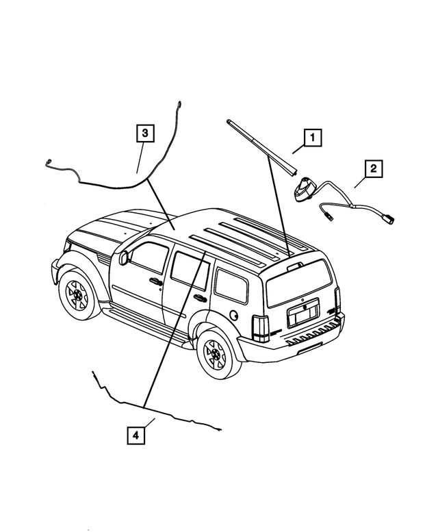 56040832AD - Electrical: Antenna Cable for Mopar Image