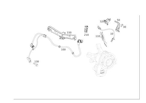 Rear Axle Wiring for 2018 Mercedes-Benz GLE43 AMG #0