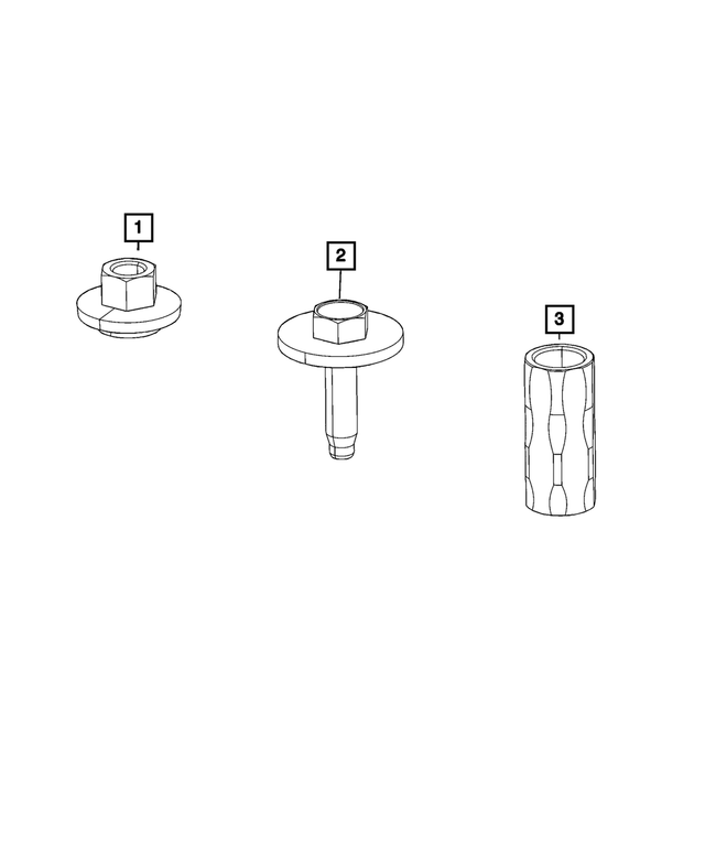 6511799AA - Electrical: Hex Nut-coned Washer Nut And Washer for Mopar Image