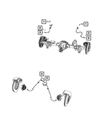 1BP02145AA - Electrical: Wheel Speed Sensor, Bproauto for Mopar Image